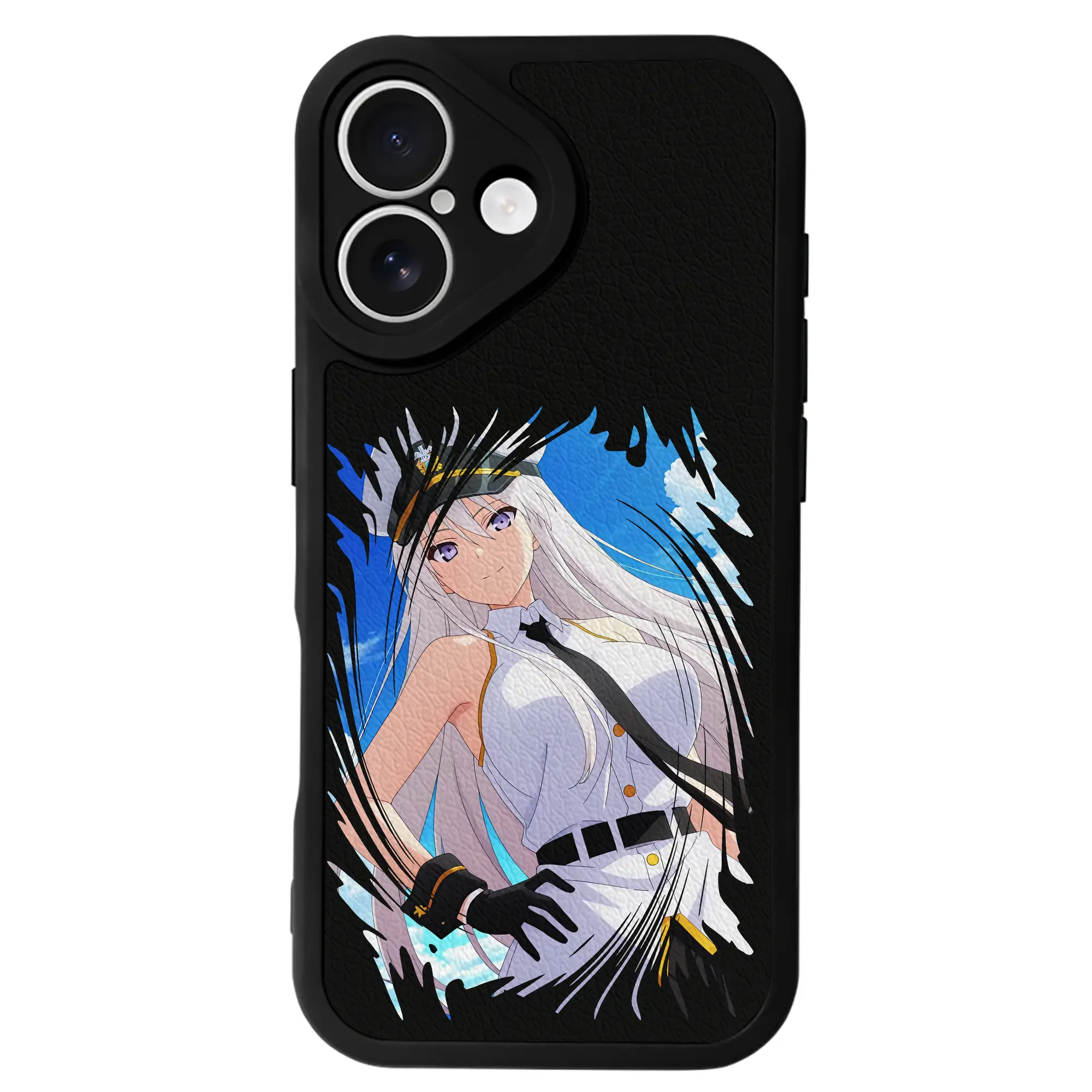 アズールレーン グッズ,エンタープライズ - IPhone 16シリーズ対応 ・ シリコンスマホケース ・ レザー調 ・ 高精度フィット ・ 耐衝撃 ・ ワイヤレス充電対応 ・ 精密カット